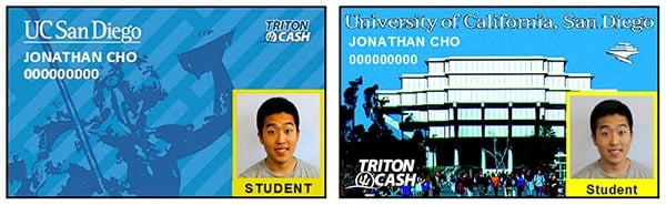 The new Student ID Card will feature the Triton Statue. Photo from UCSD News Center.