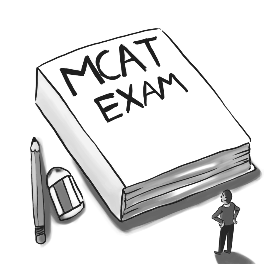 The new changes to the now seven hour long MCAT 2015 exam have lasting consequences for premeds planning to take the exam in 2015. Illustration by Rocio Plascencia.