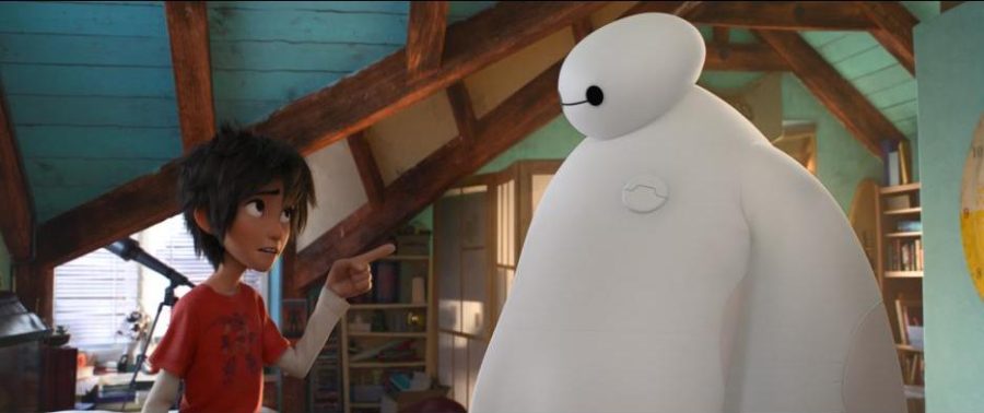 The relationship between the lovable, huggable robot Baymax and his owner Hiro is integral to this stunning animation. Photo used with permission from Walt Disney Pictures.
