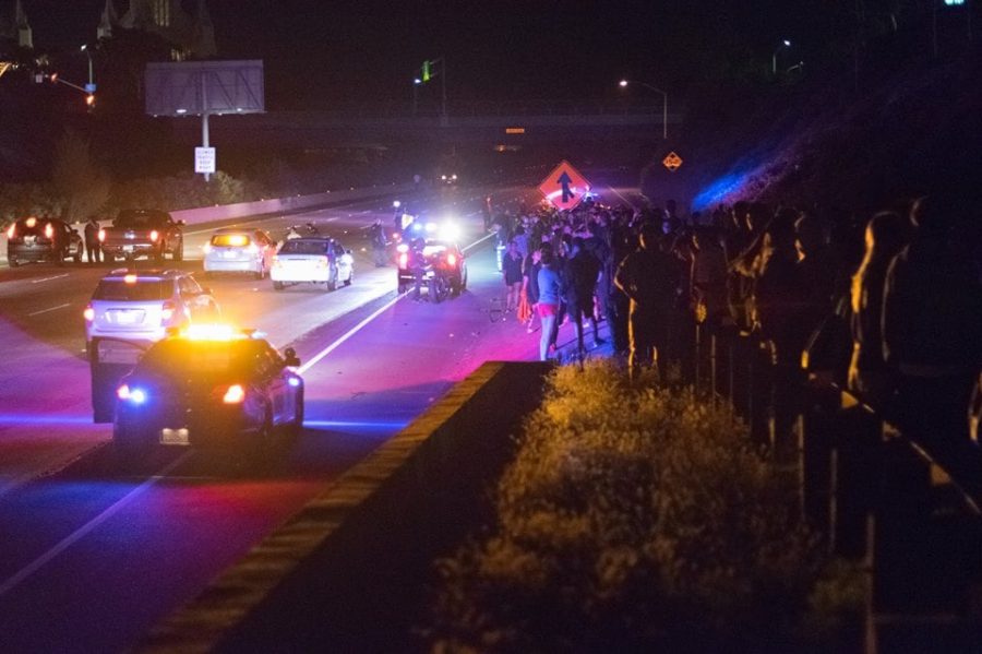 Student Hit by Car After Entering Freeway During Election Night Protests Sues UCSD
