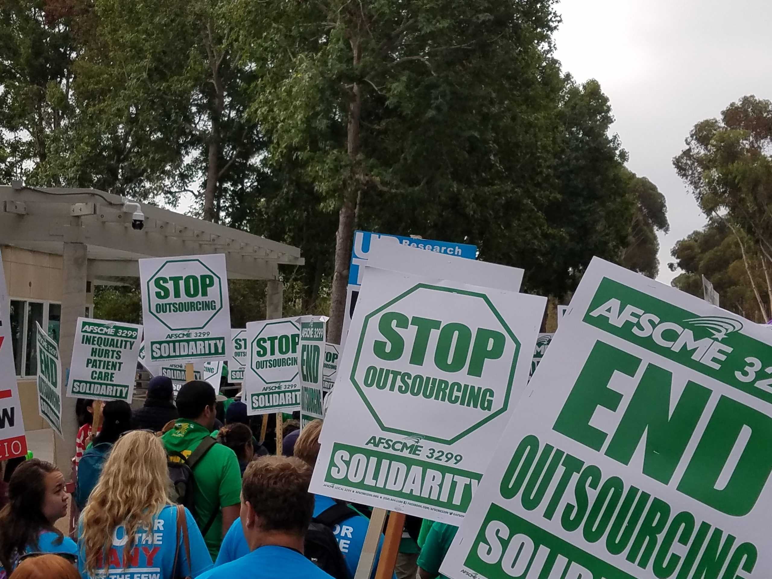 First Day of Strikes Against UC Labor Practices