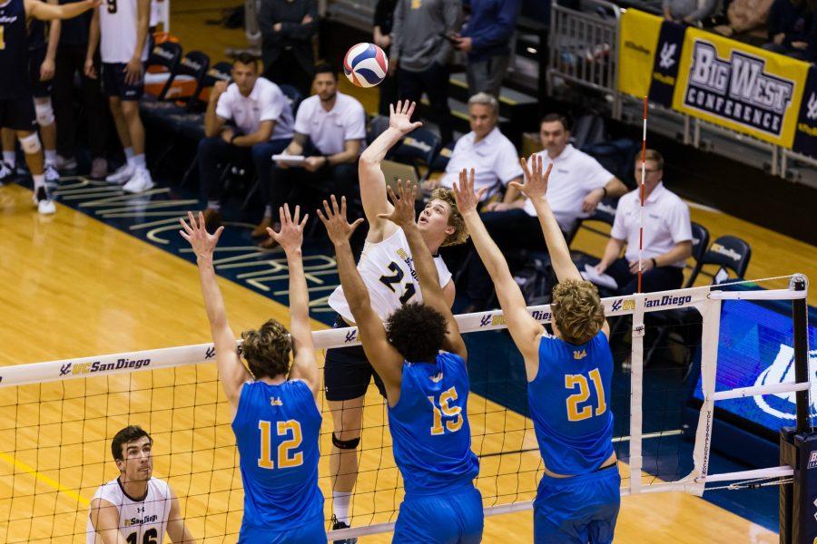 Something’s Bruin at UCSD, Tritons stun No. 3 UCLA in straight sets