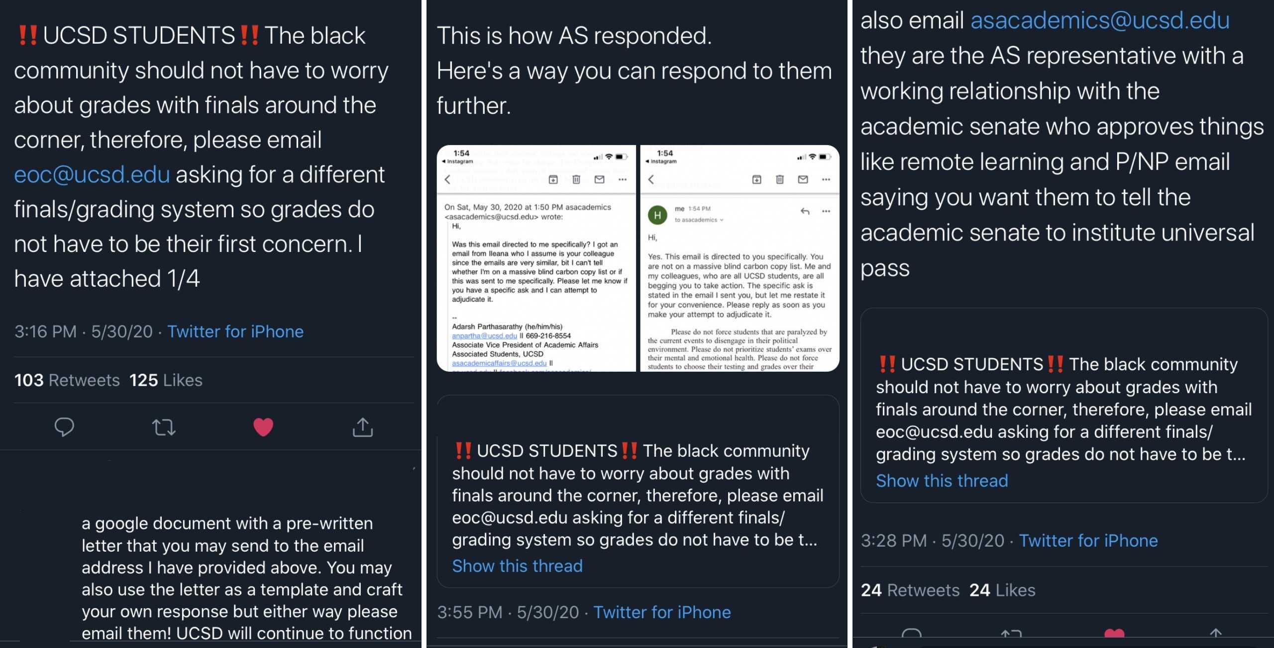 Students Demand UCSD Change Finals Grading System In Light of Recent Police Brutality and Protests