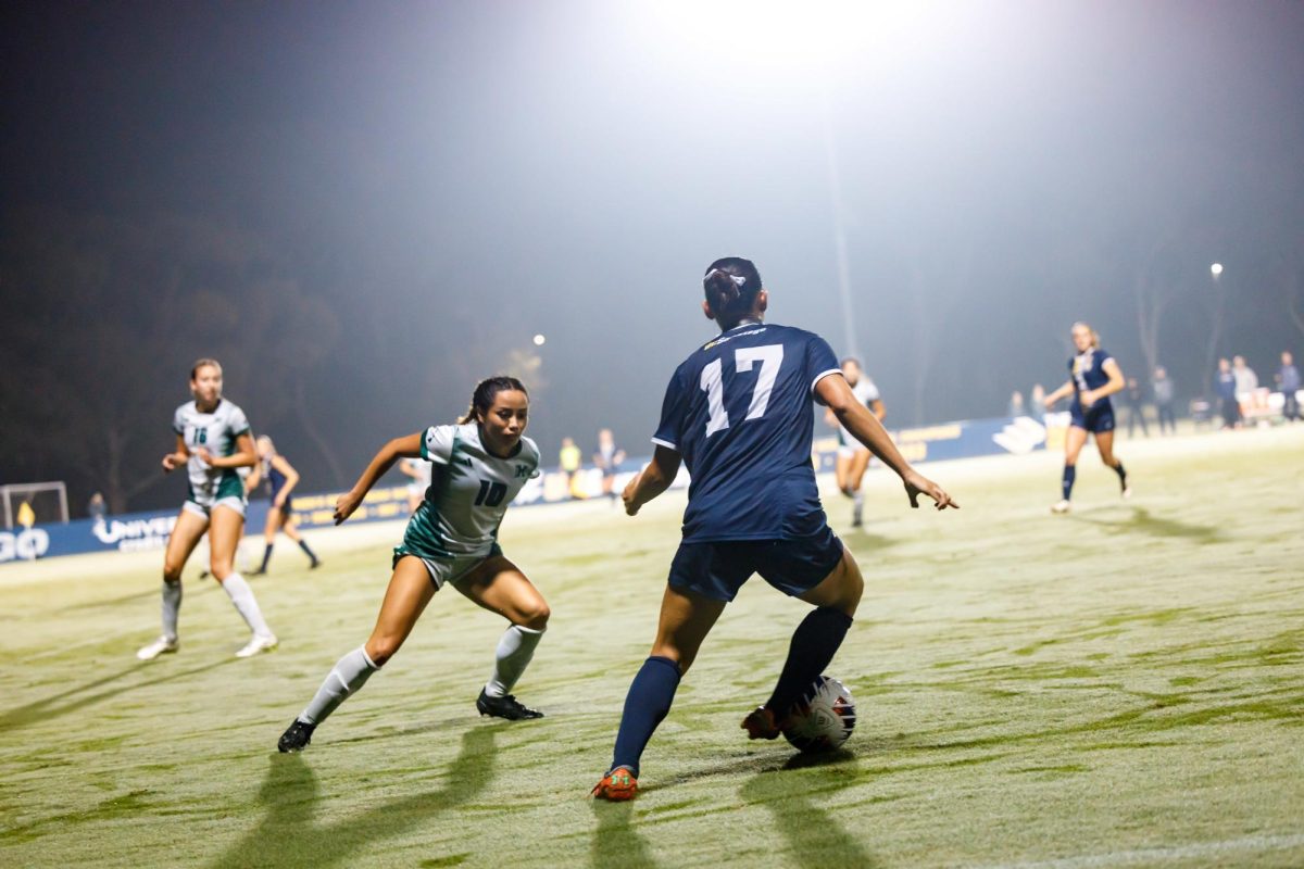 Tritons downed by Rainbow Wahine in Big West clash