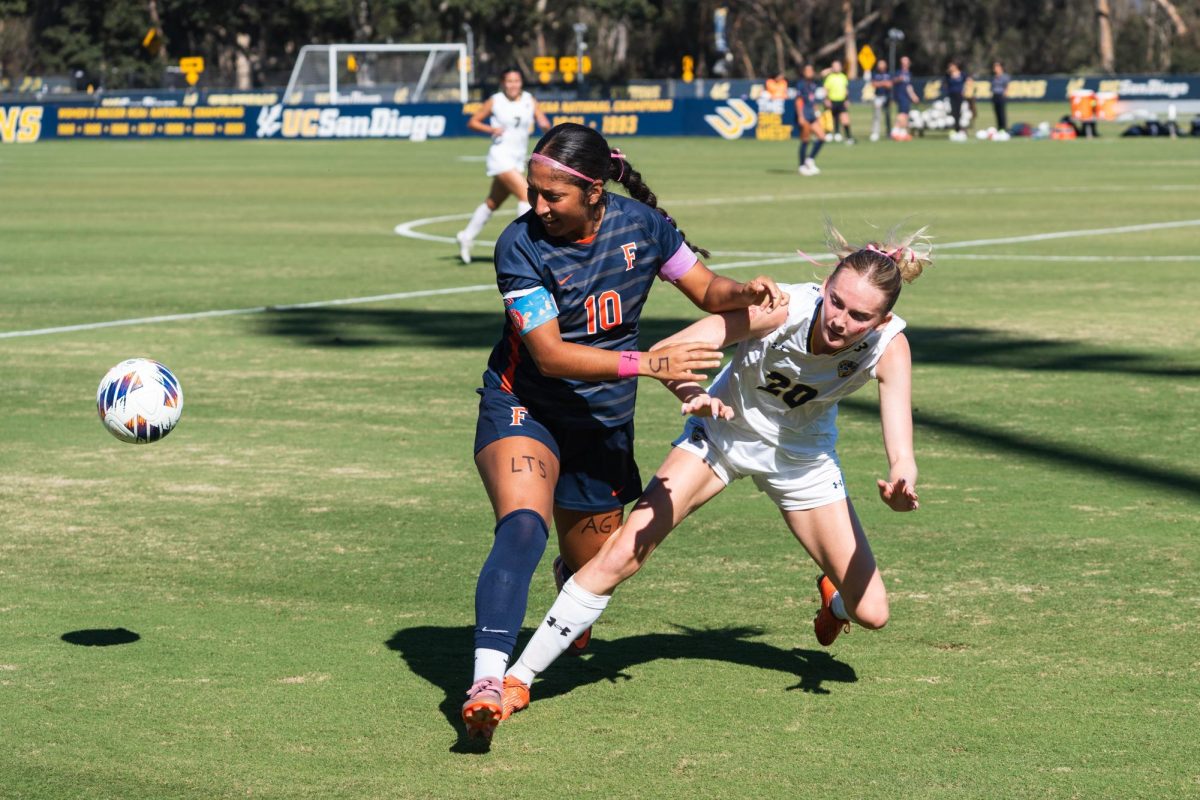 Women’s soccer’s 4-game unbeaten streak undone in 1-0 loss to Fullerton